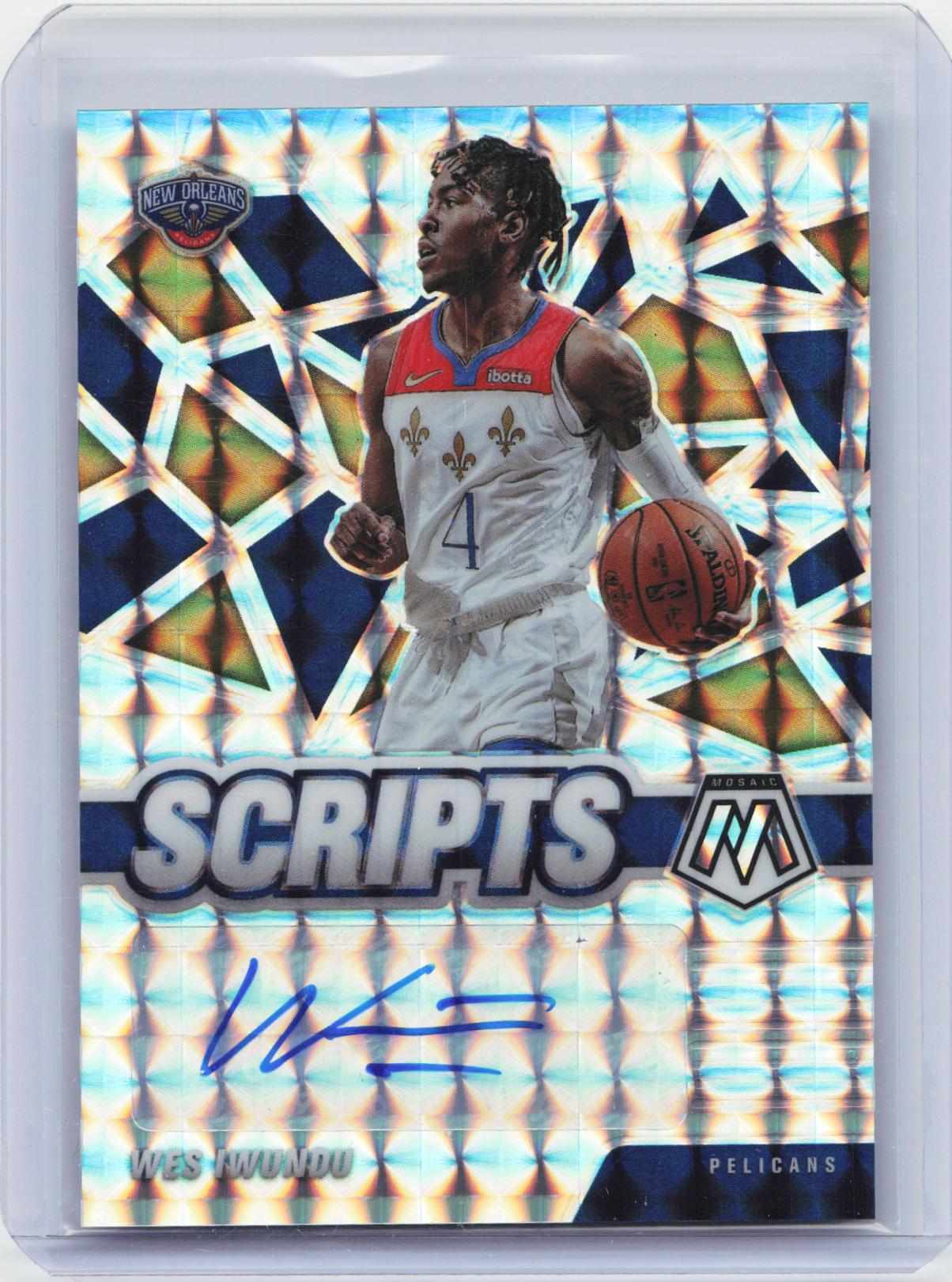 2020-21 Panini Mosaic #SC-WES Wes Iwundu Scripts