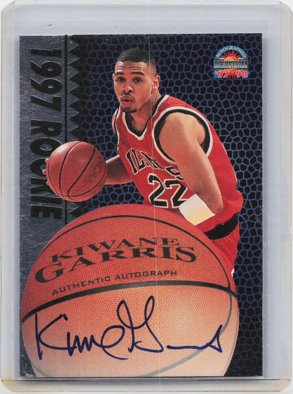 1997-98 Score Board Autographed #NNO Kiwane Garris 1997 Rookies Silver