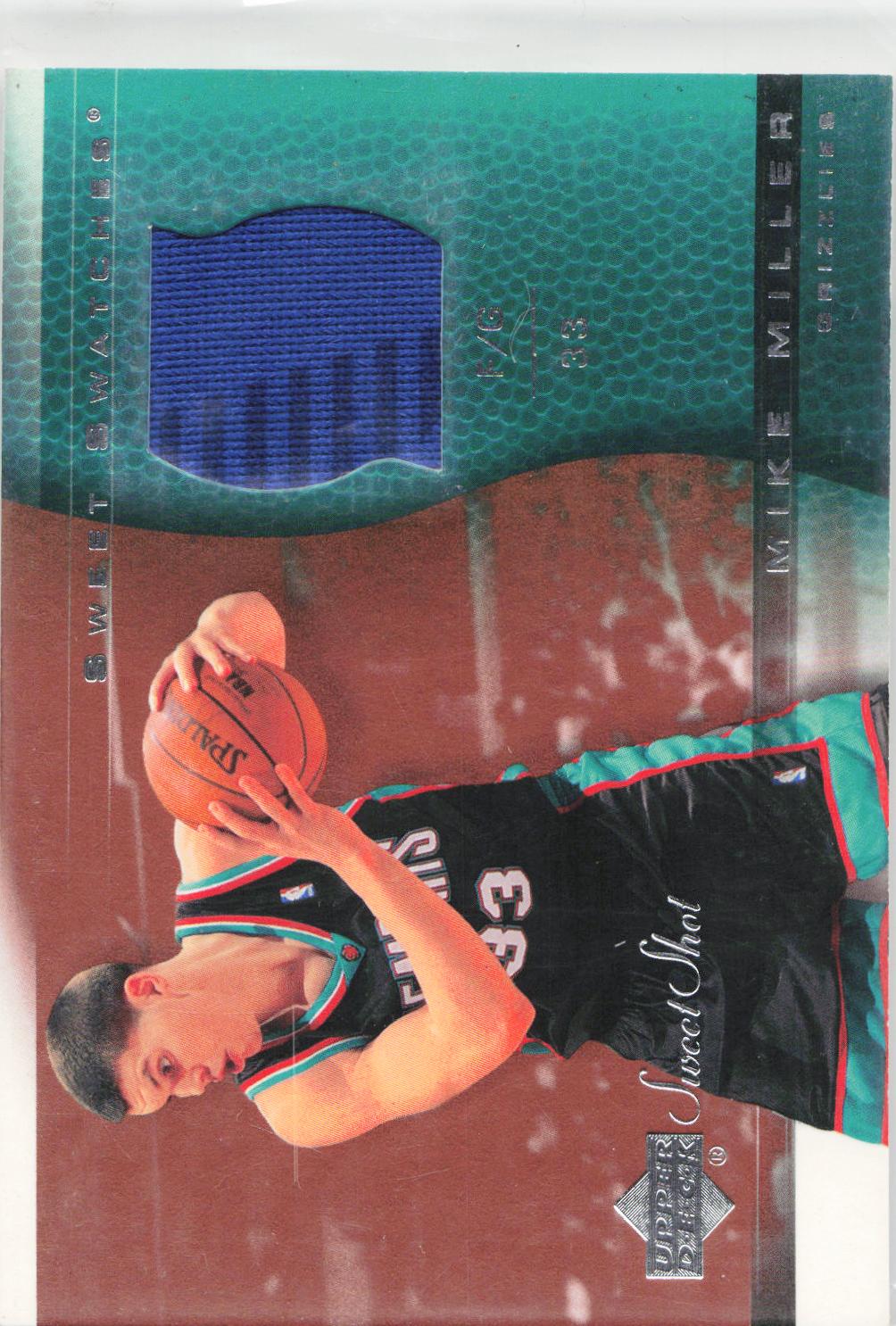 2003-04 Upper Deck Sweet Shot #MM-SS Mike Miller Sweet Swatches