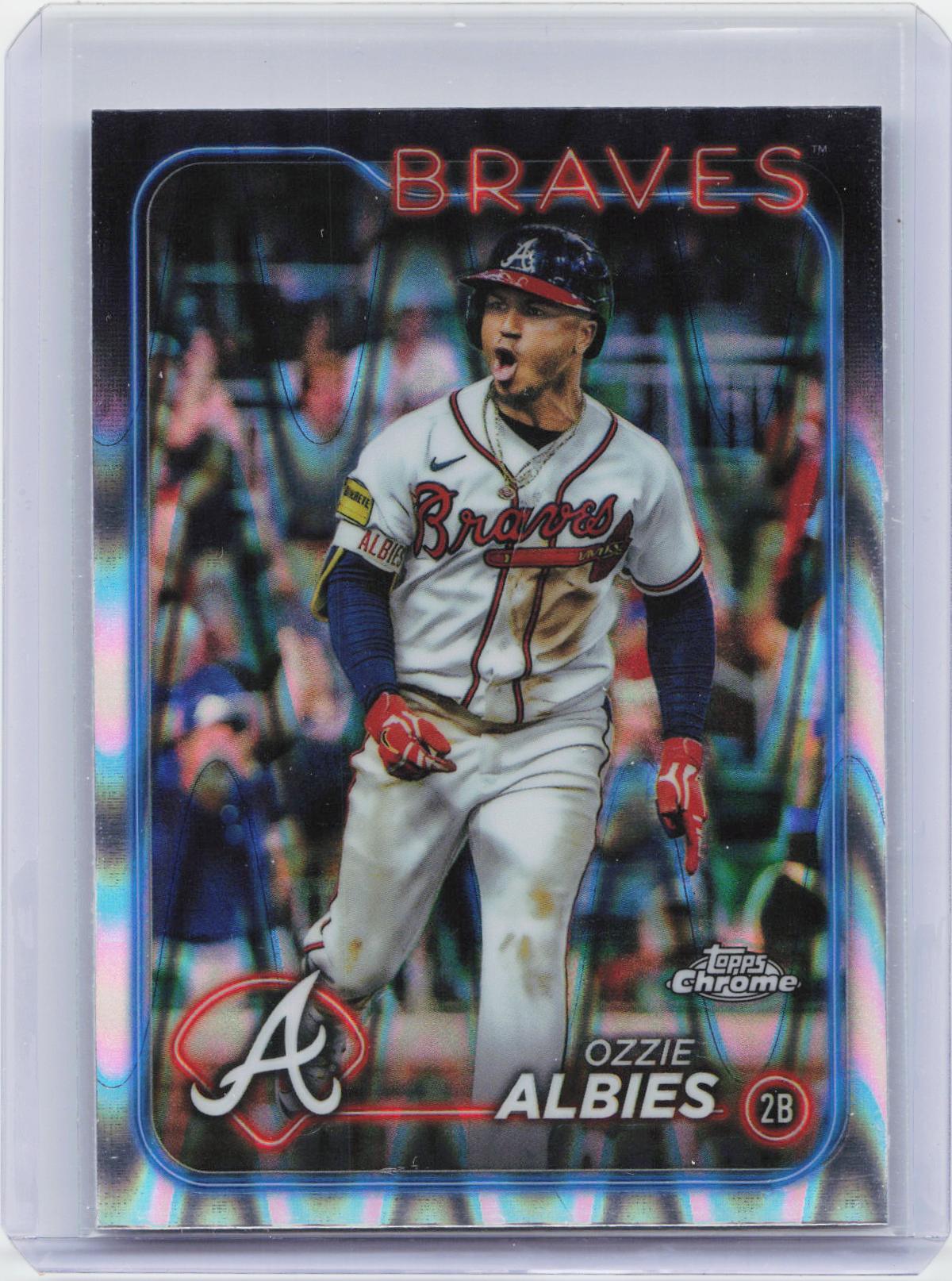 2024 Topps Chrome #9 Ozzie Albies Raywave Refractors