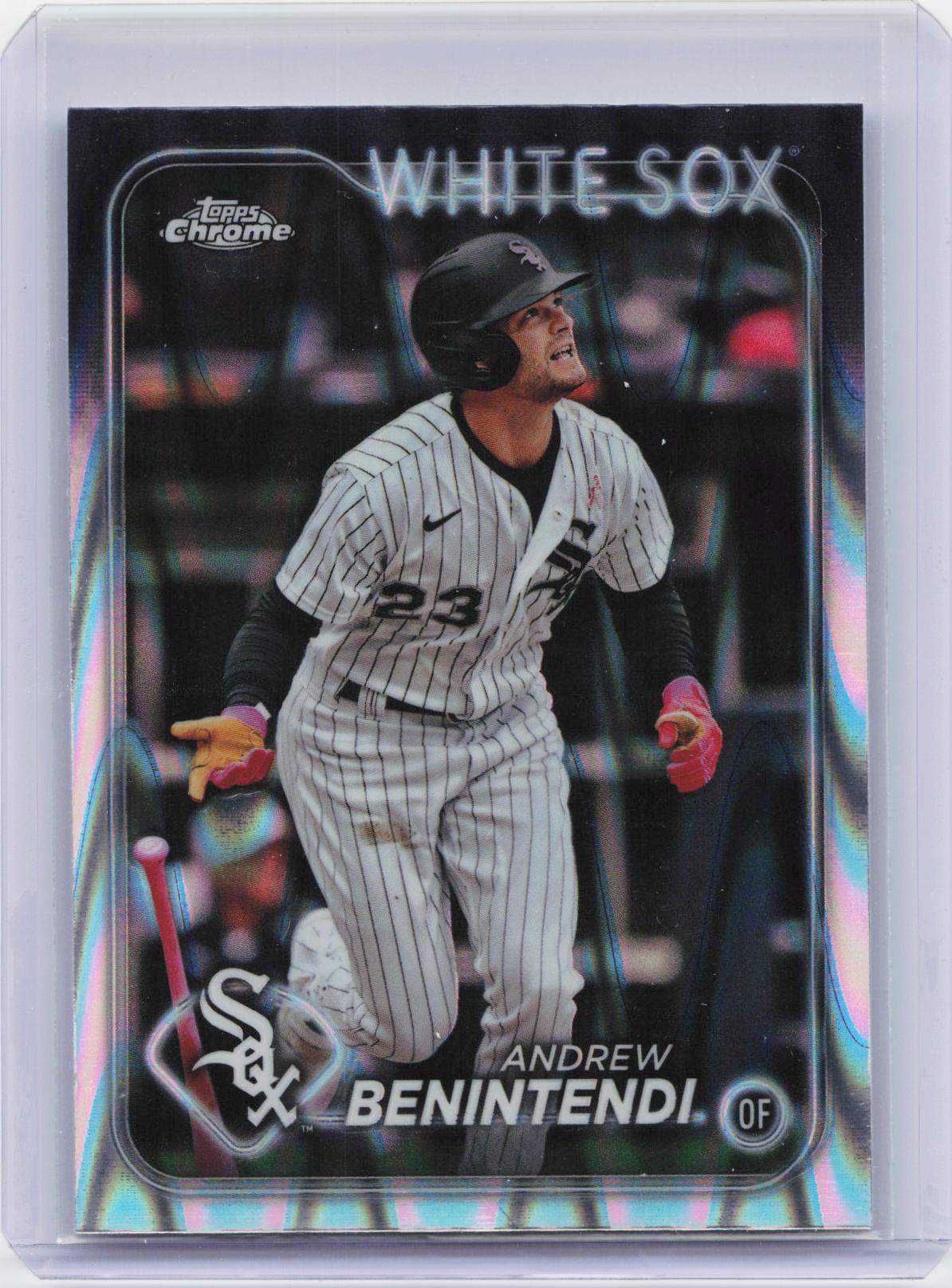 2024 Topps Chrome #33 Andrew Benintendi Raywave Refractors