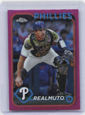 2024 Topps Chrome #261 J.T. Realmuto Pink Refractors