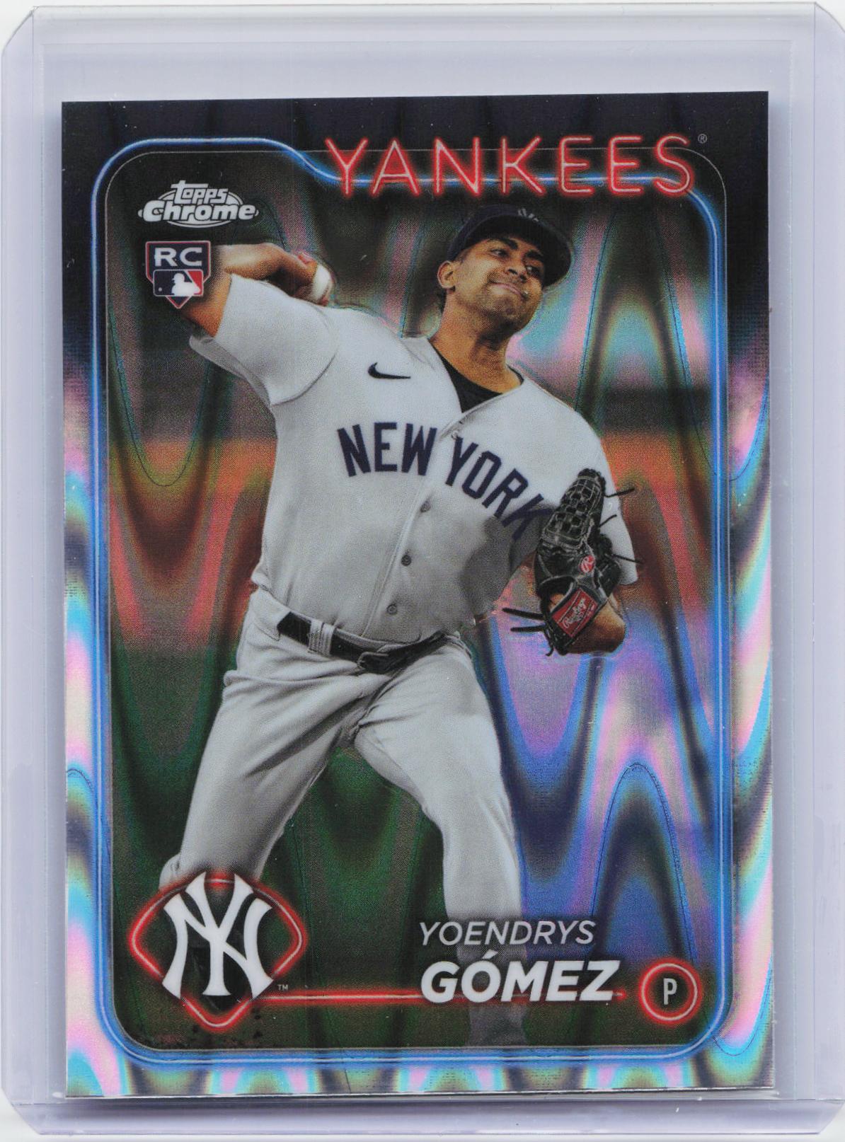 2024 Topps Chrome #160 Yoendrys Gómez Raywave Refractors
