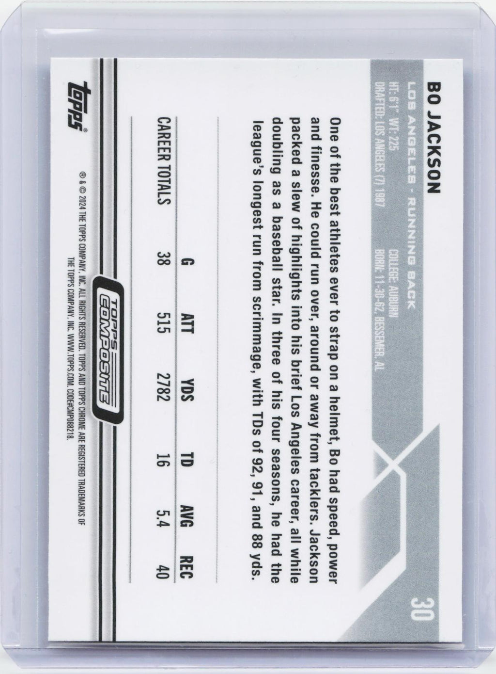 2023 Topps Composite #30 Bo Jackson