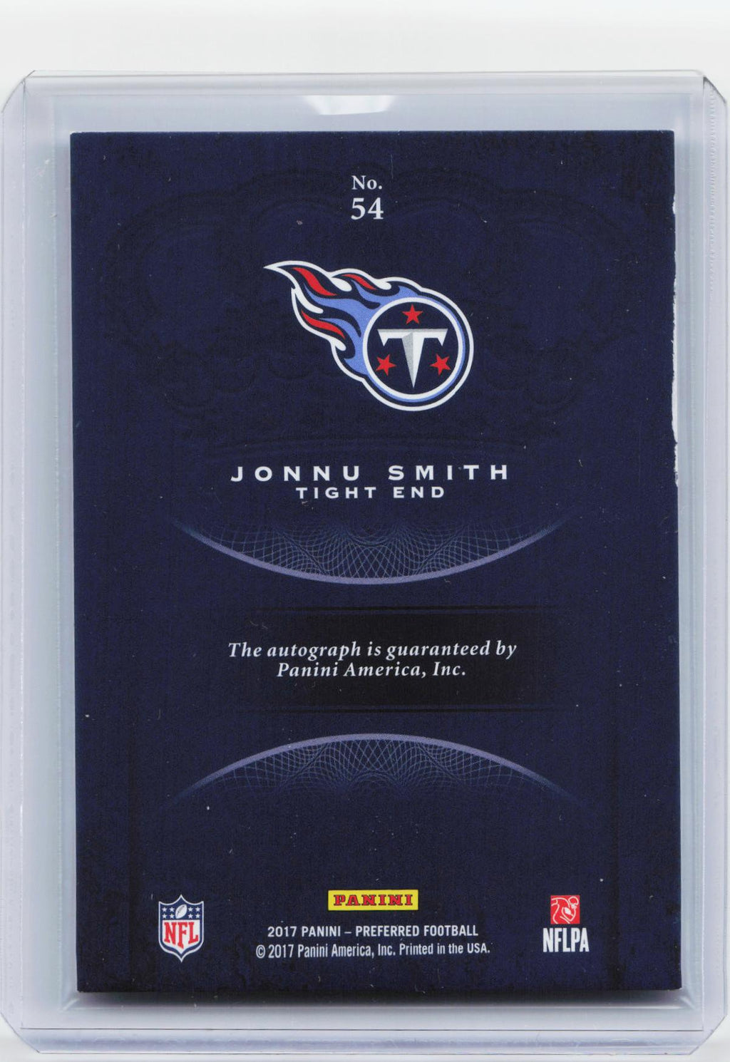 2017 Panini Crown Royale #54 Jonnu Smith Rookie Autographs