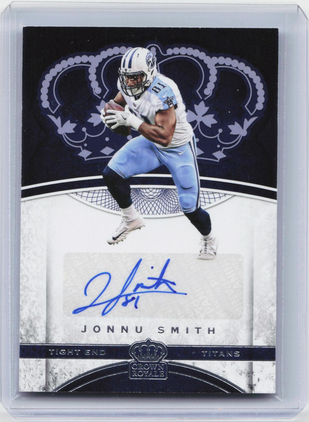 2017 Panini Crown Royale #54 Jonnu Smith Rookie Autographs