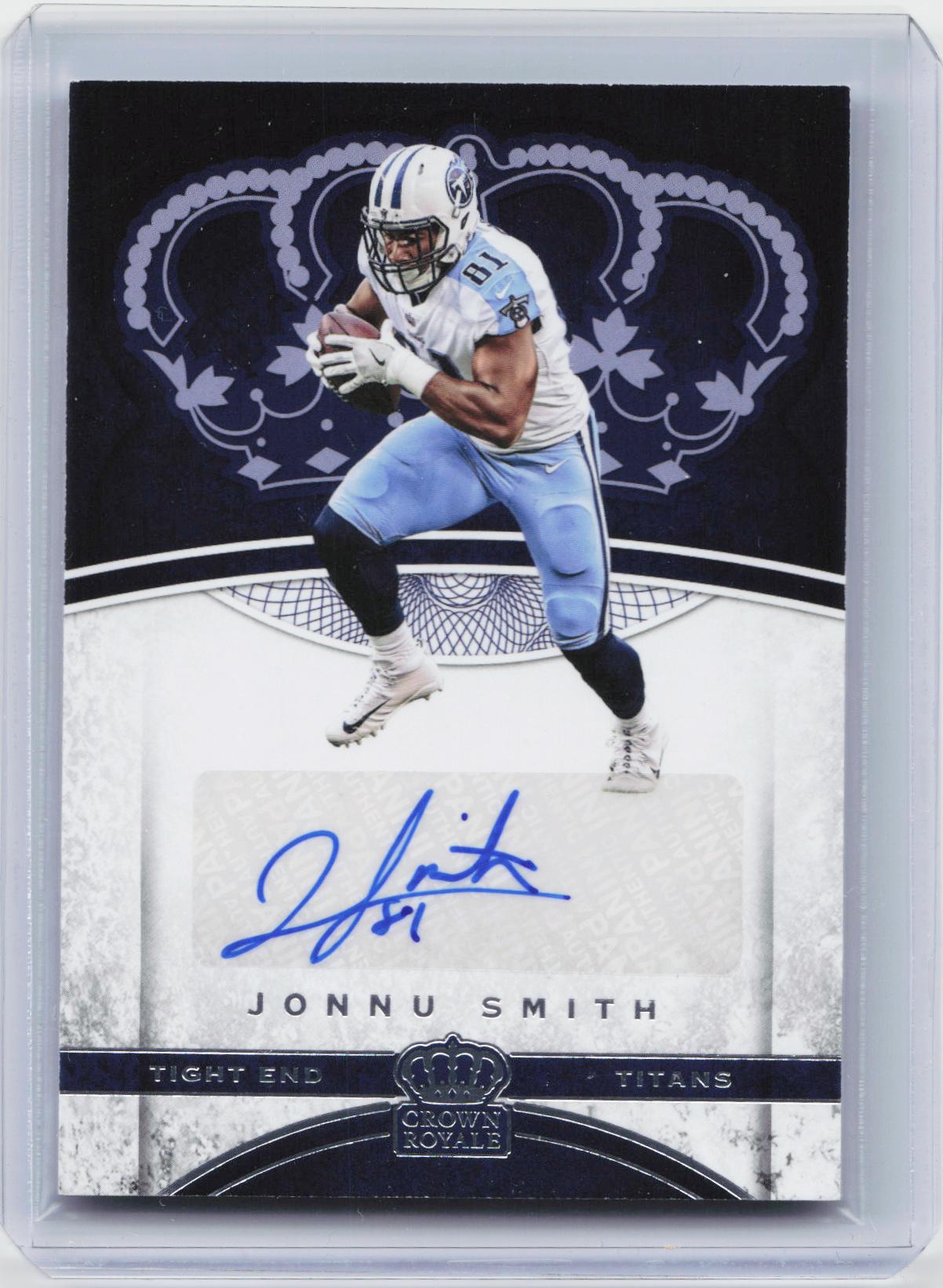 2017 Panini Crown Royale #54 Jonnu Smith Rookie Autographs