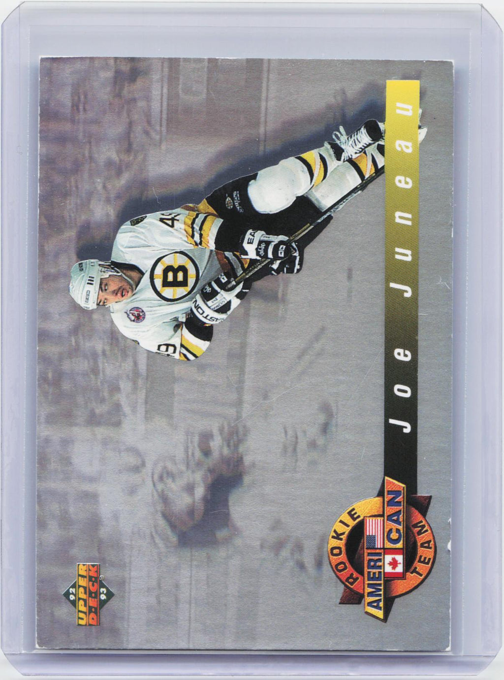 1992-93 Upper Deck #AC1 Joe Juneau Ameri-Can Rookie Team Holograms