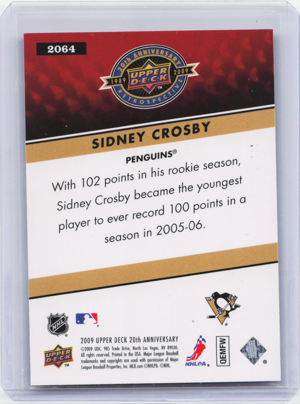 2009 Upper Deck 20th Anniversary #2064 Sidney Crosby
