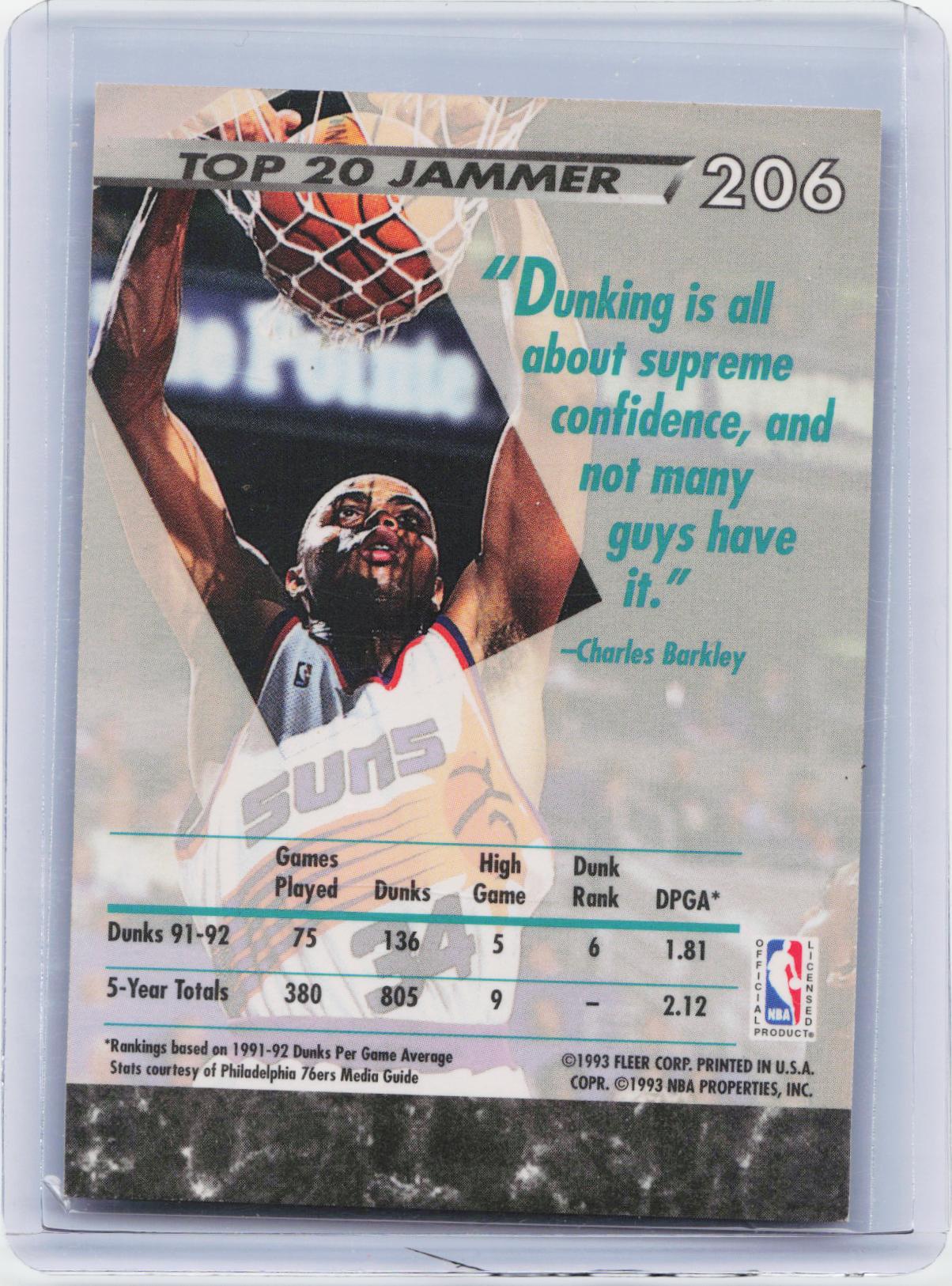 1992-93 Ultra #206 Charles Barkley