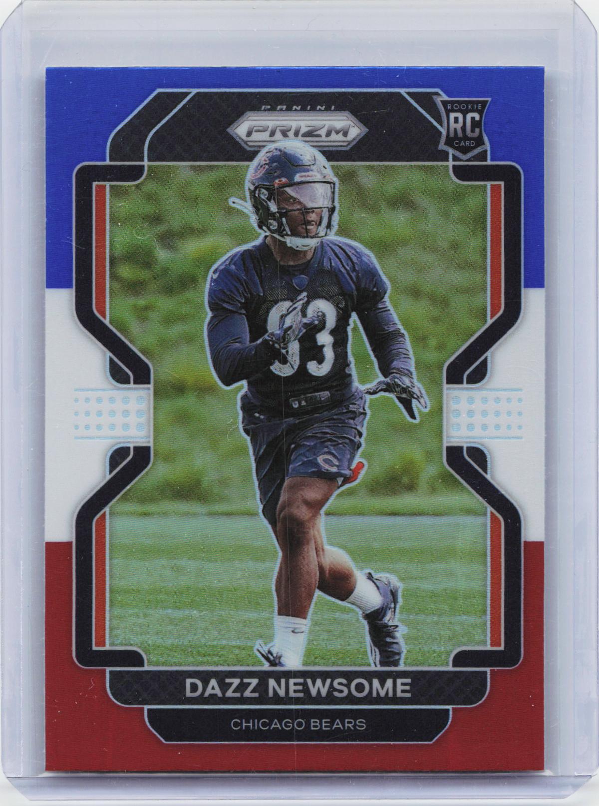 2021 Panini Prizm #427 Dazz Newsome Red White and Blue