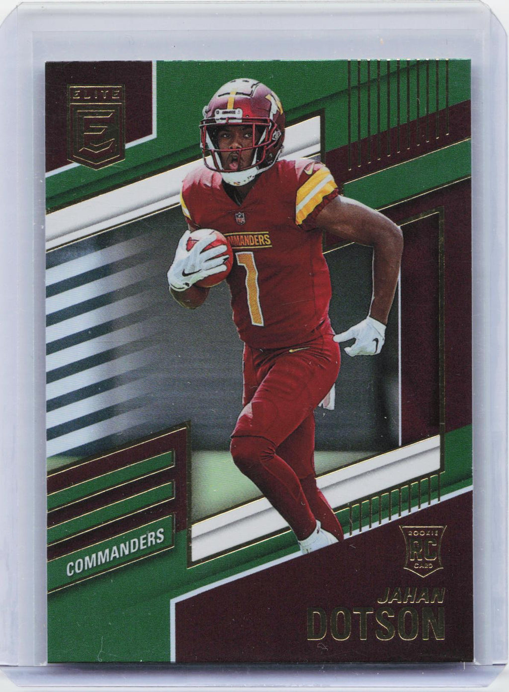 2022 Donruss Elite #123 Jahan Dotson Green