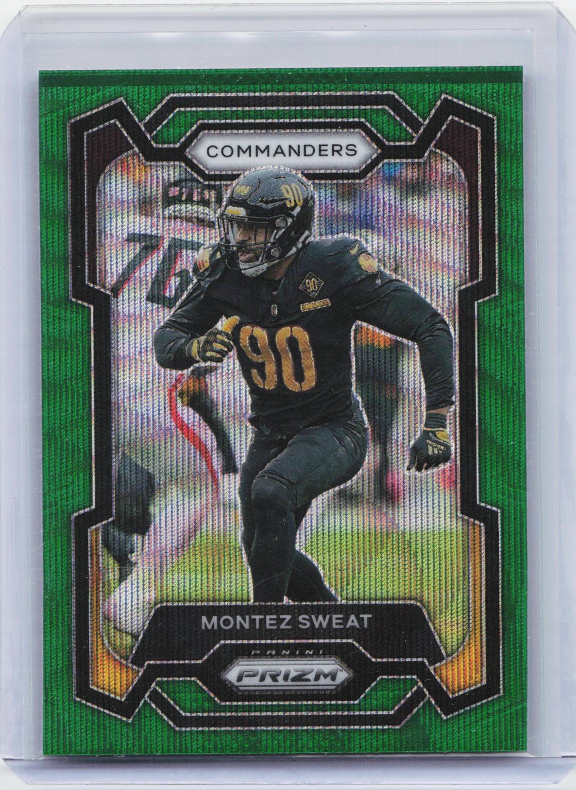 2023 Panini Prizm #299 Montez Sweat Green