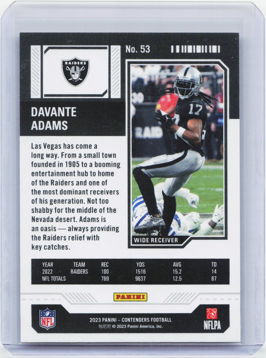 2023 Panini Contenders #53 Davante Adams