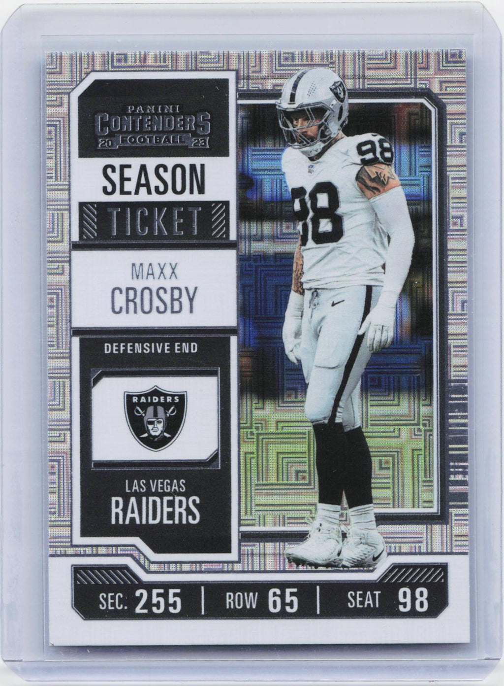 2023 Panini Contenders #56 Maxx Crosby Retail