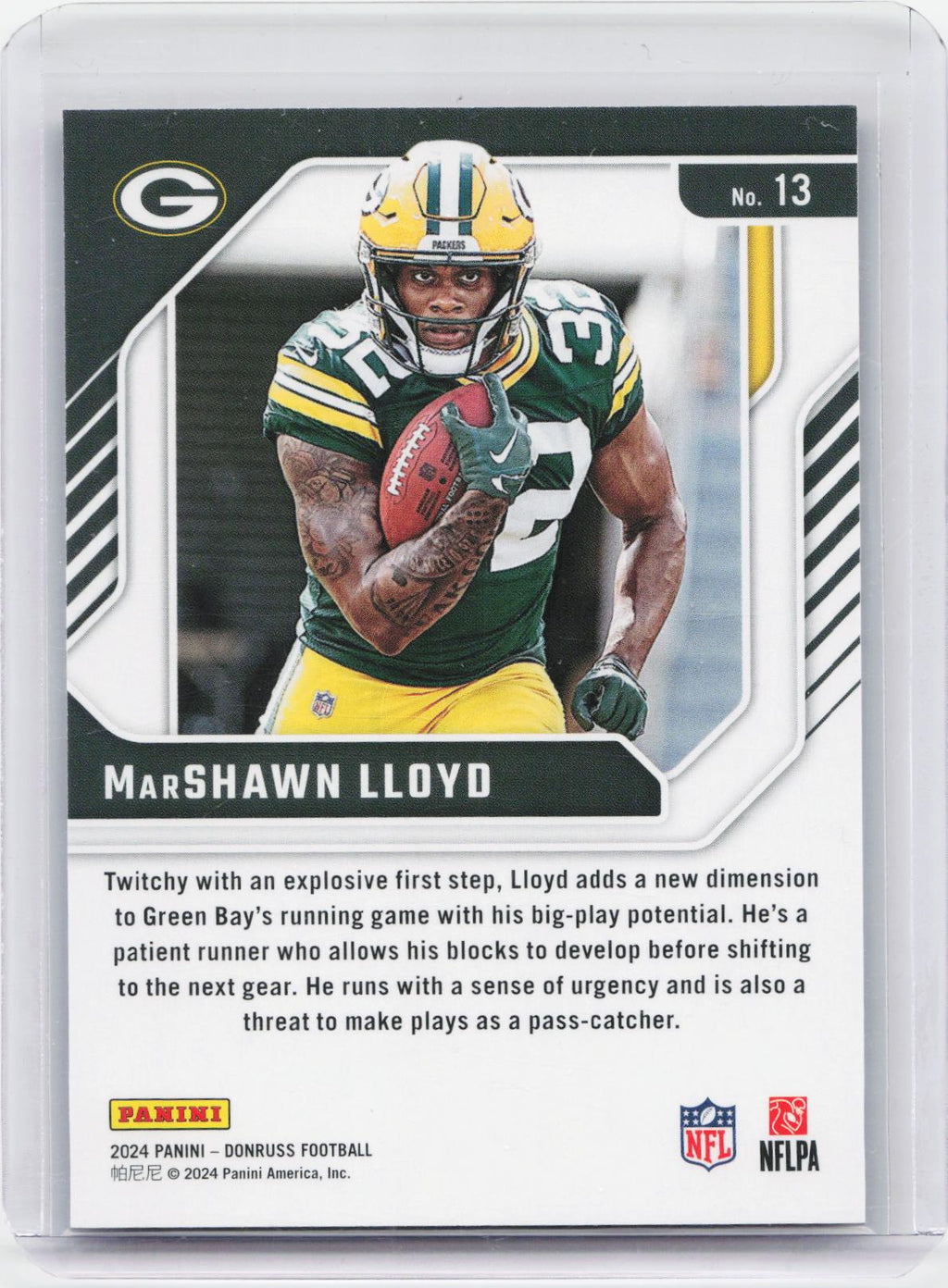 2024 Donruss #13 MarShawn Lloyd The Elite Series Rookies