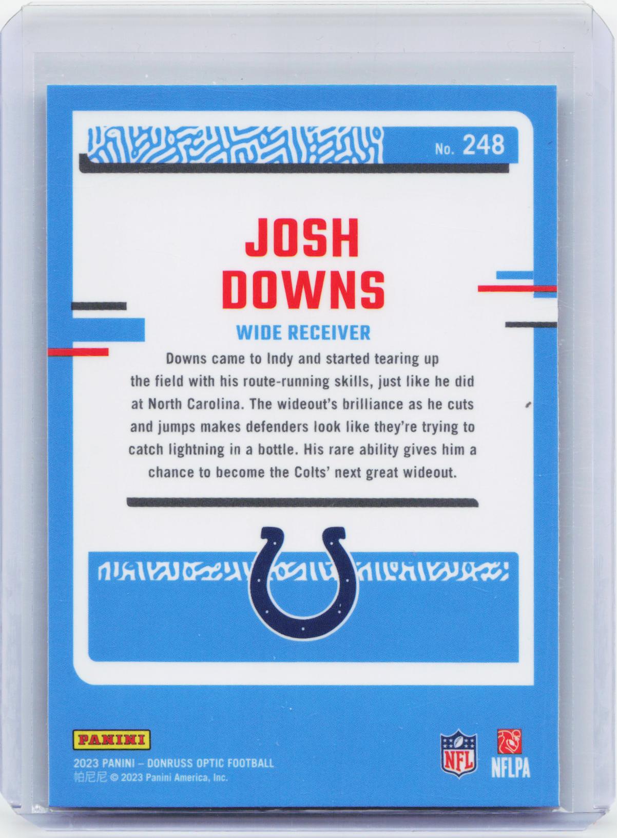 2023 Donruss Optic #248 Josh Downs