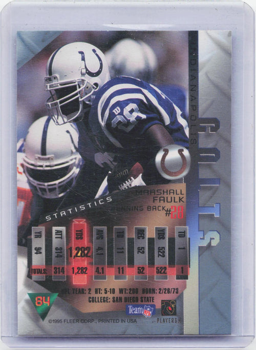 1995 Fleer Metal #84 Marshall Faulk
