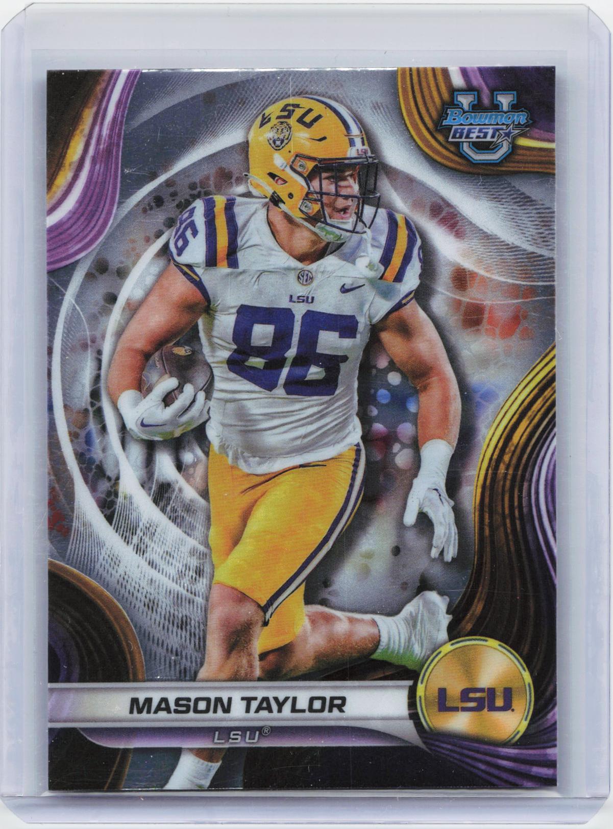 2024 Bowman University Best #22 Mason Taylor