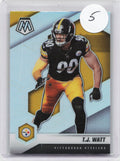 2021 Panini Mosaic #172 T.J. Watt Prizm Silver