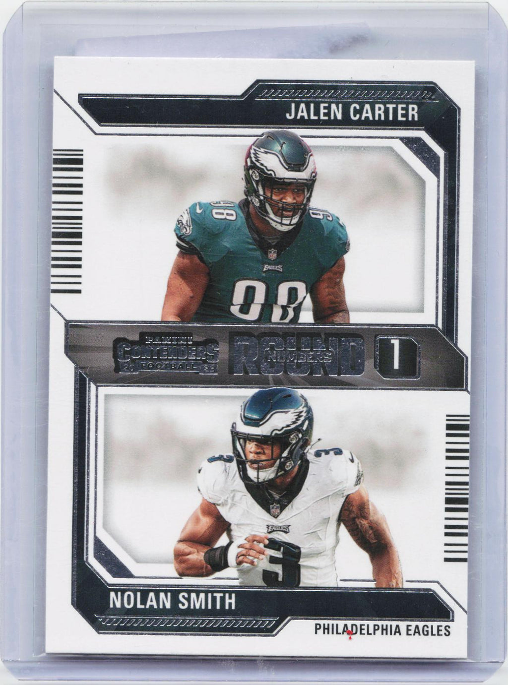 2023 Panini Contenders #6 Jalen Carter / Nolan Smith Round Numbers