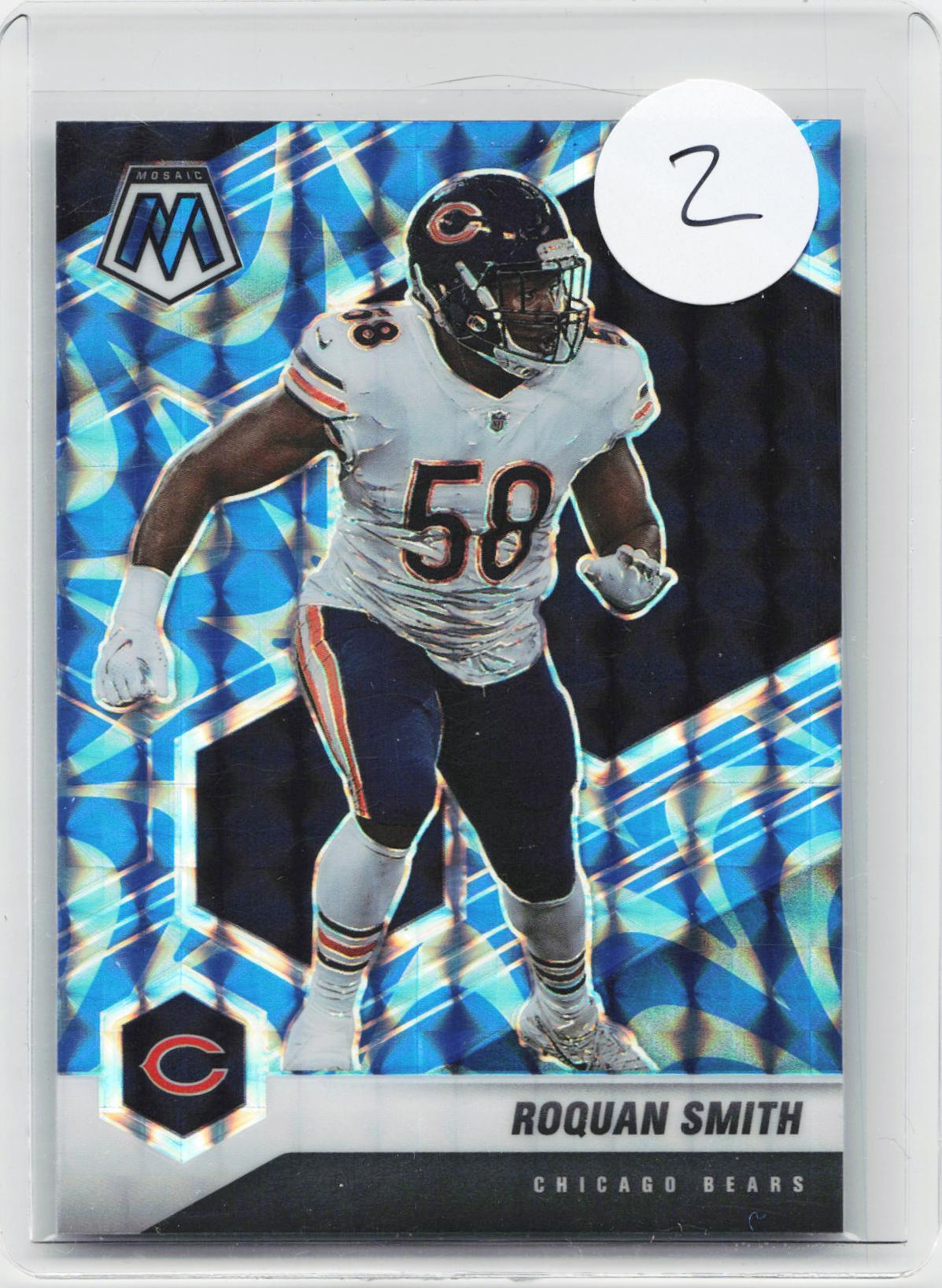 2021 Panini Mosaic #46 Roquan Smith Prizm Reactive Blue