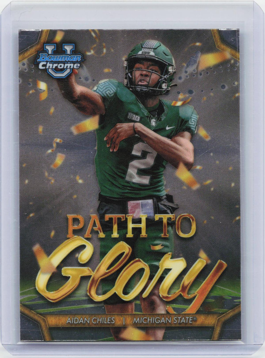 2024 Bowman University Chrome #PG-18 Aidan Chiles Path To Glory