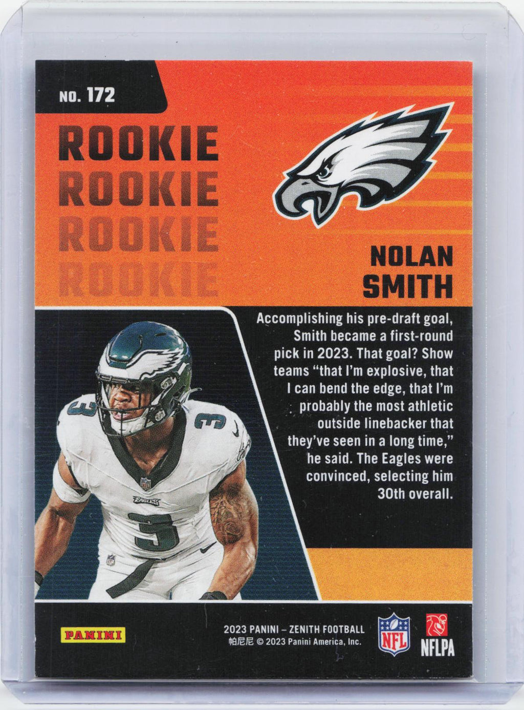 2023 Panini Zenith #172 Nolan Smith Retail