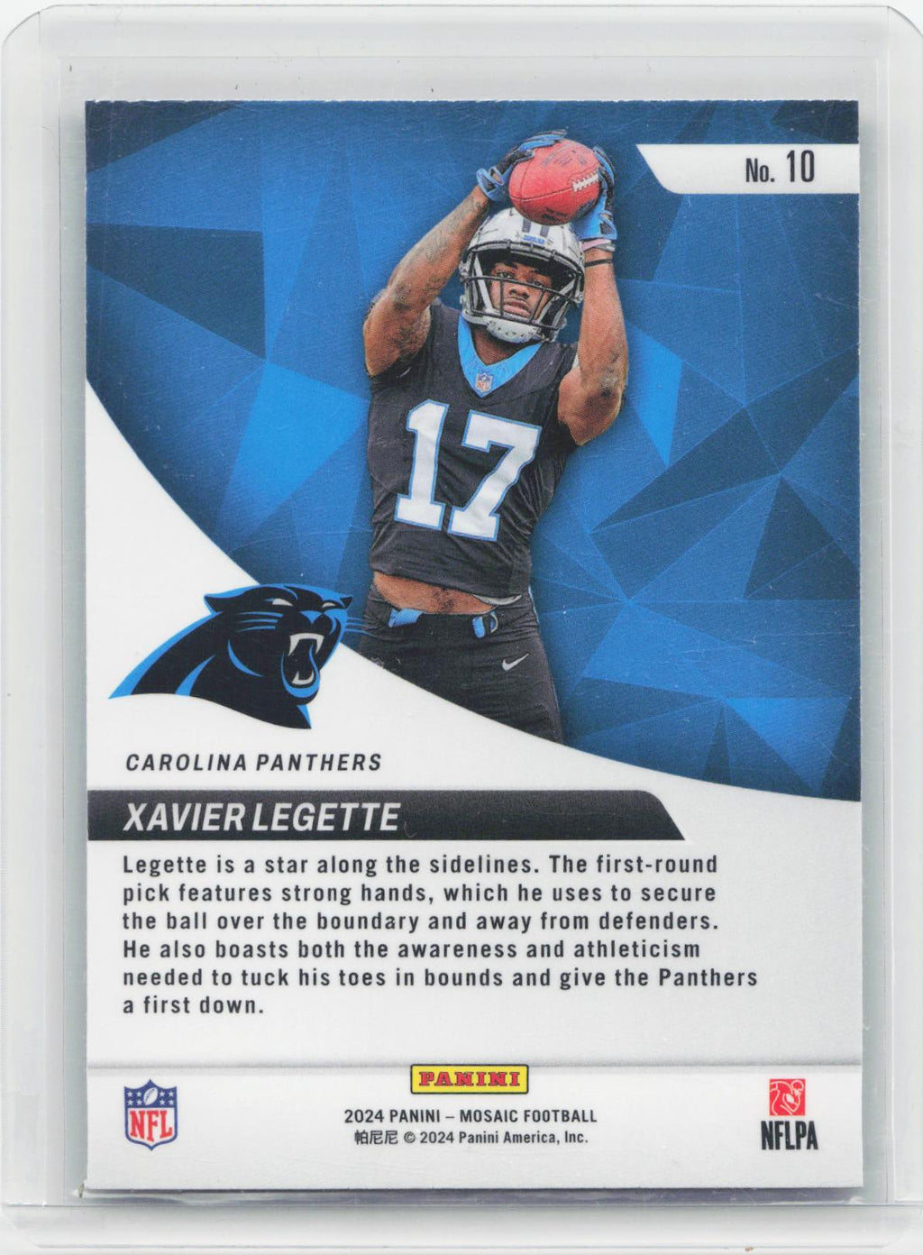2024 Panini Mosaic #10 Xavier Legette Elevate