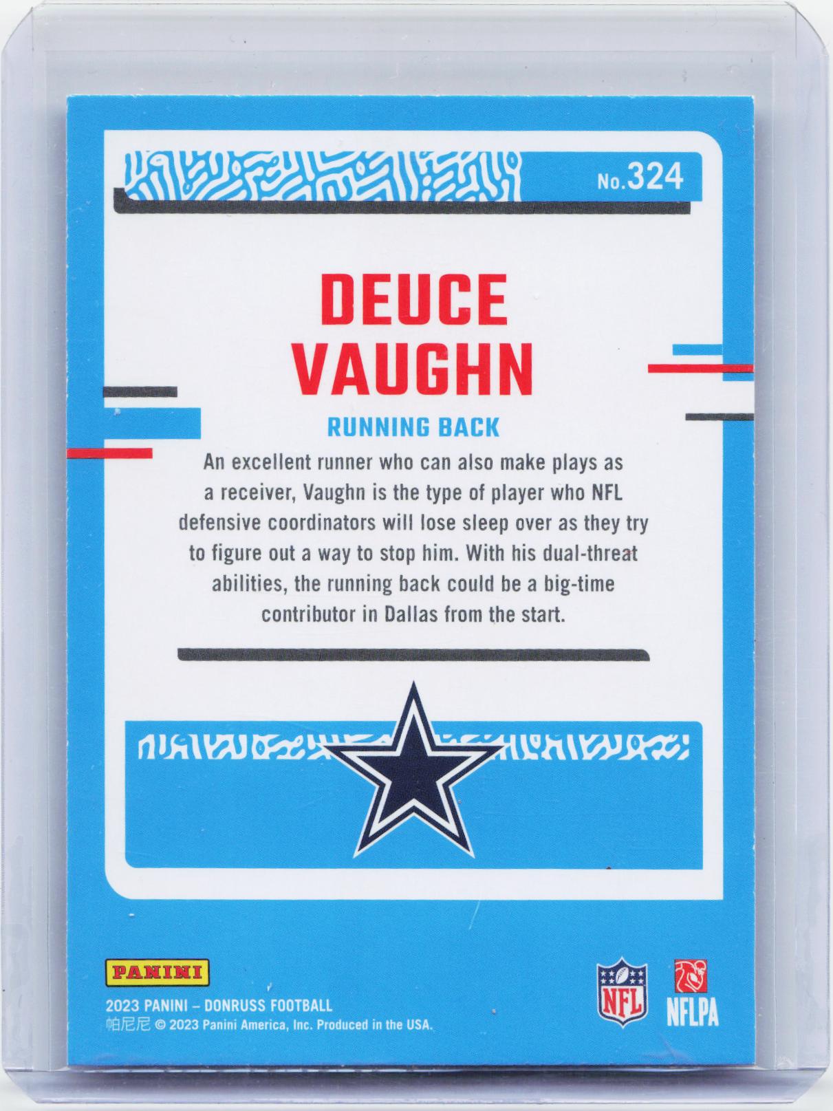 2023 Donruss #324 Deuce Vaughn