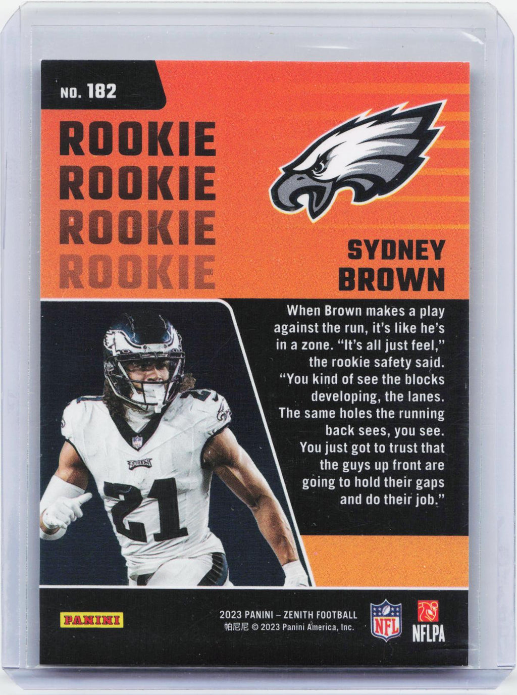 2023 Panini Zenith #182 Sydney Brown