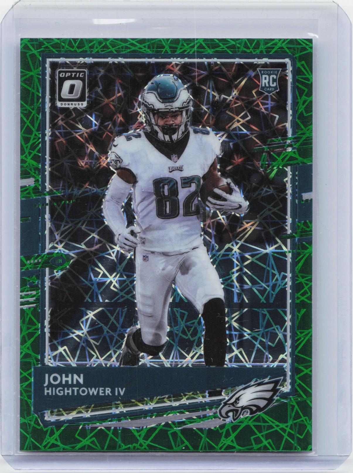 2020 Donruss Optic #128 John Hightower IV Green Velocity