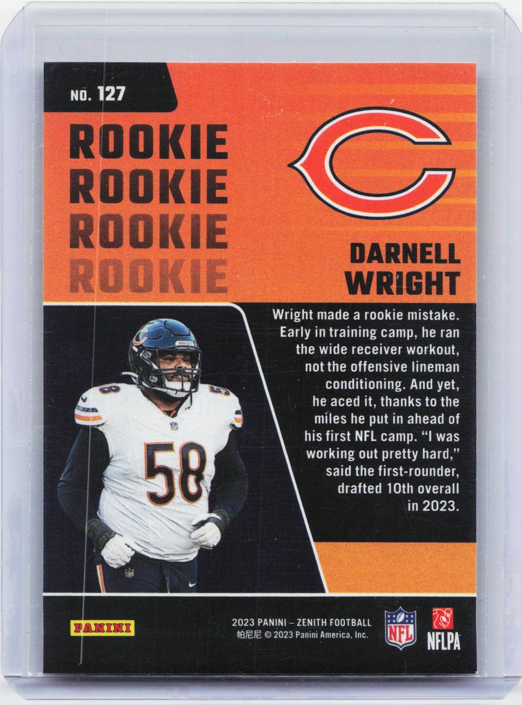 2023 Panini Zenith #127 Darnell Wright Retail