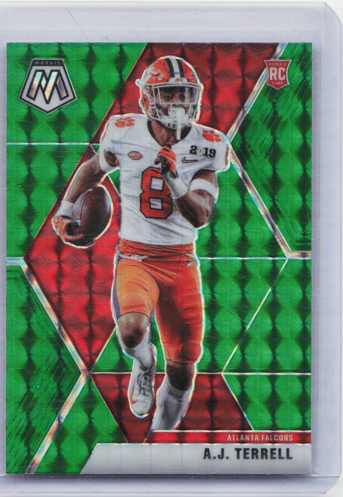 2020 Panini Mosaic #248 A.J. Terrell Prizm Green