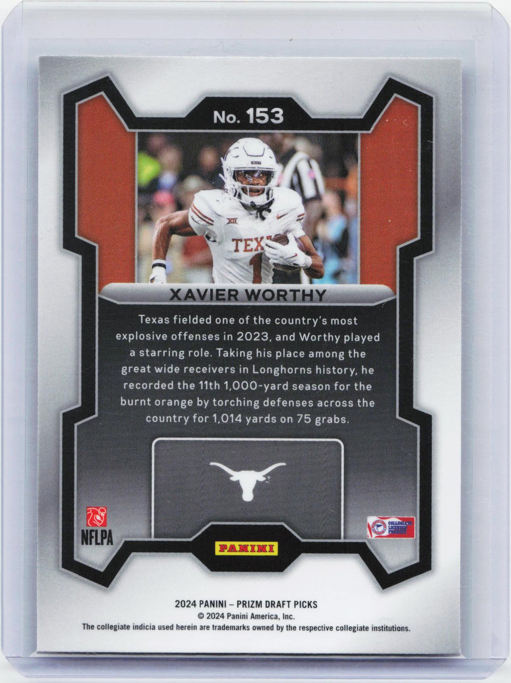 2024 Panini Prizm Draft Picks #153 Xavier Worthy