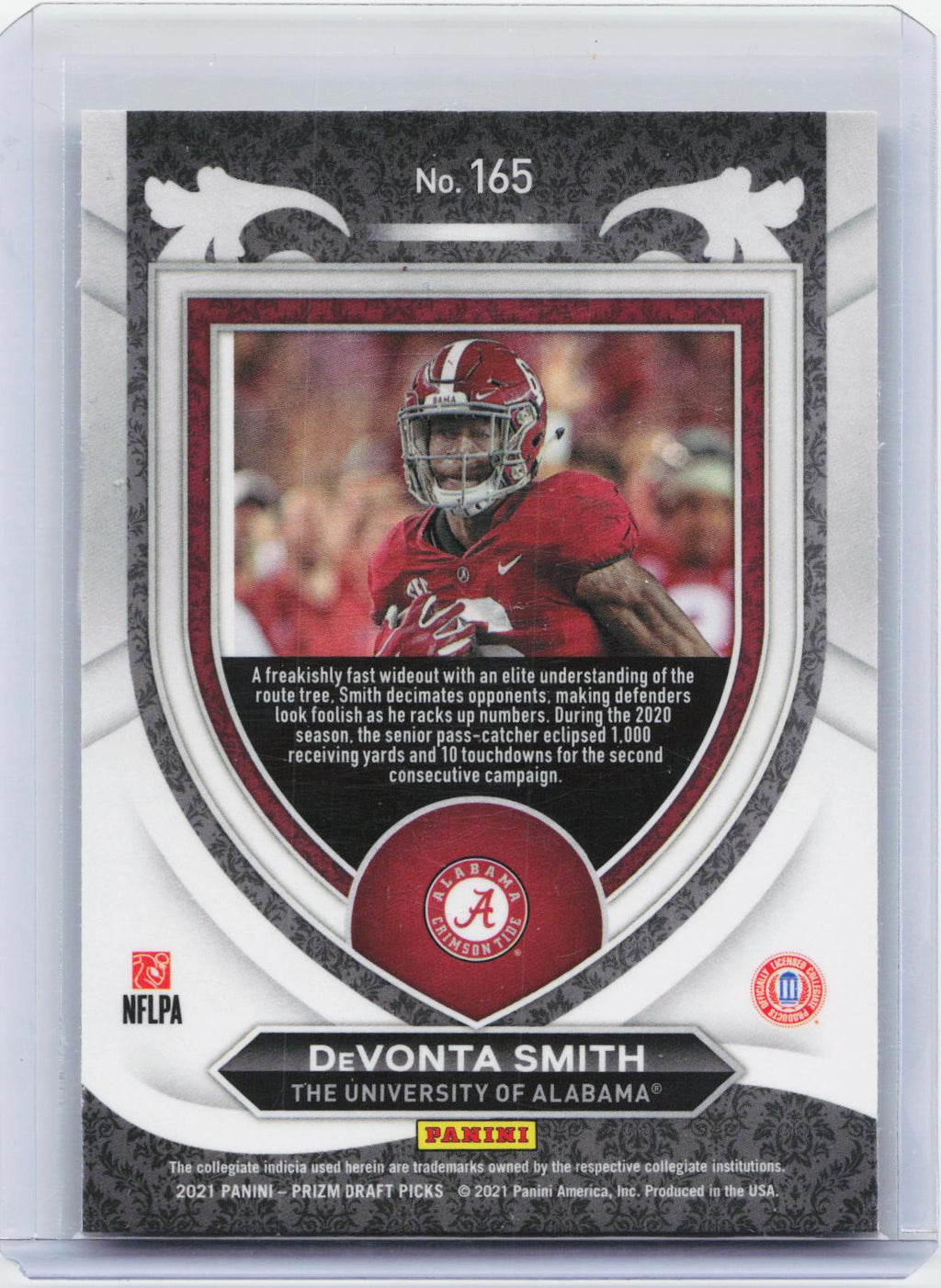 2021 Panini Prizm Draft Picks Collegiate #165 DeVonta Smith
