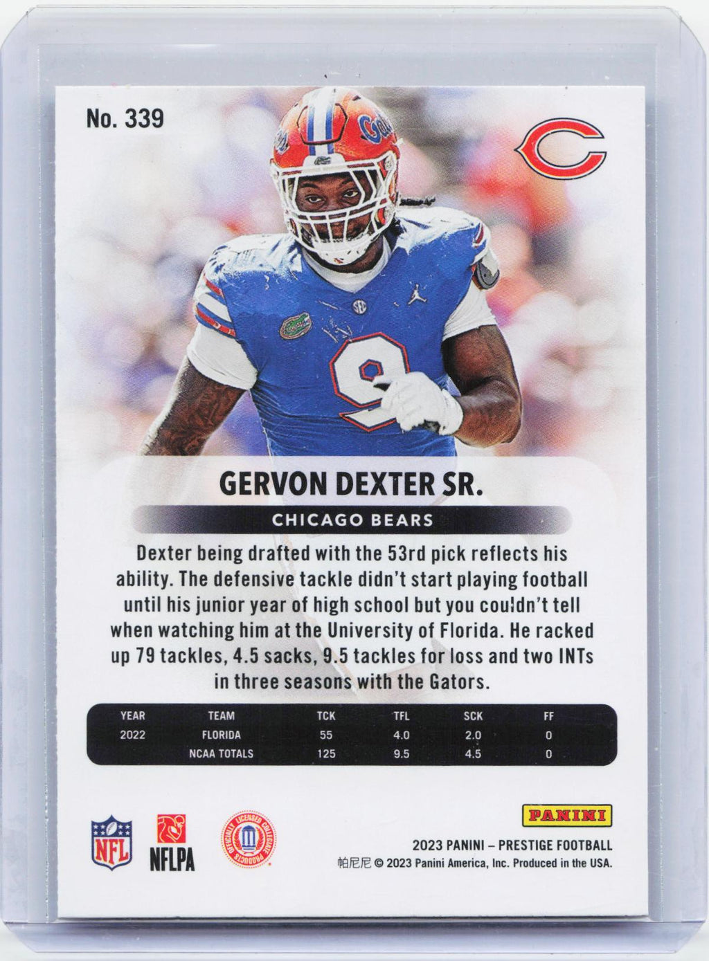 2023 Panini Prestige #339 Gervon Dexter Sr. Xtra Points Hyper