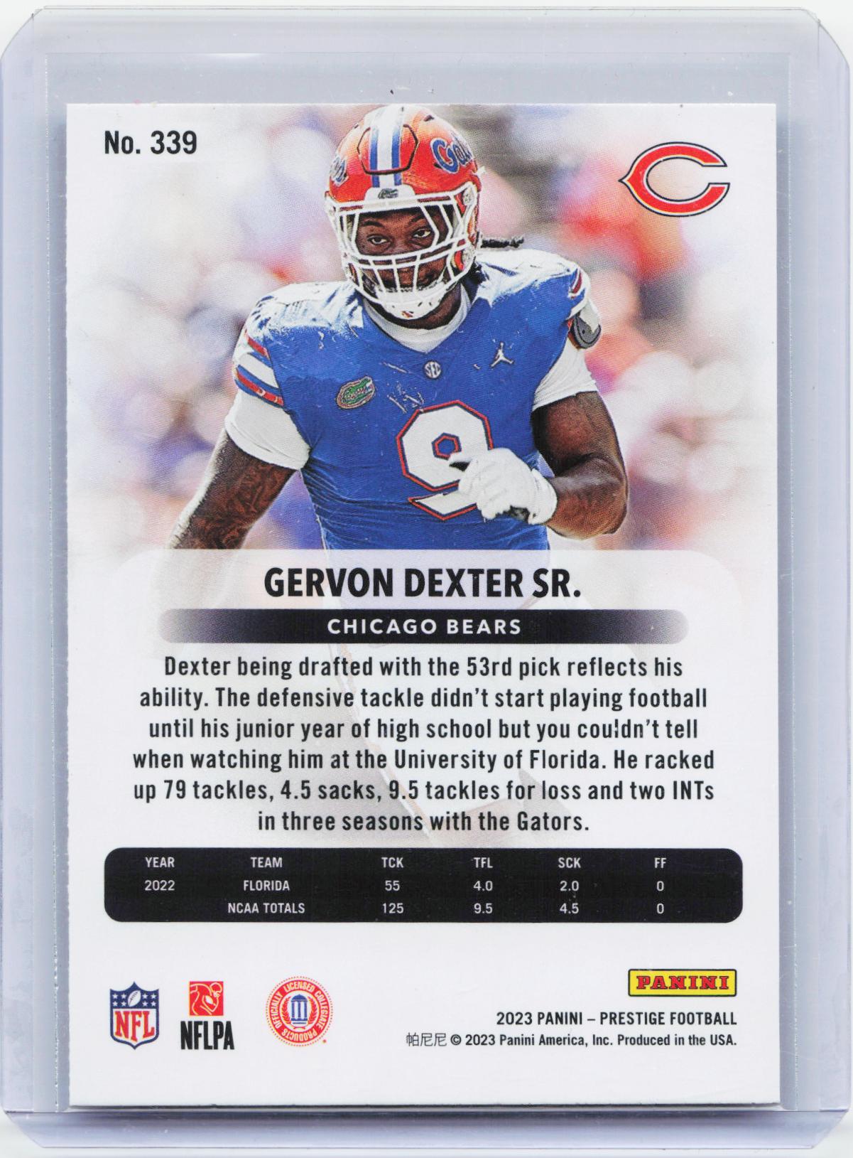 2023 Panini Prestige #339 Gervon Dexter Sr. Xtra Points Hyper