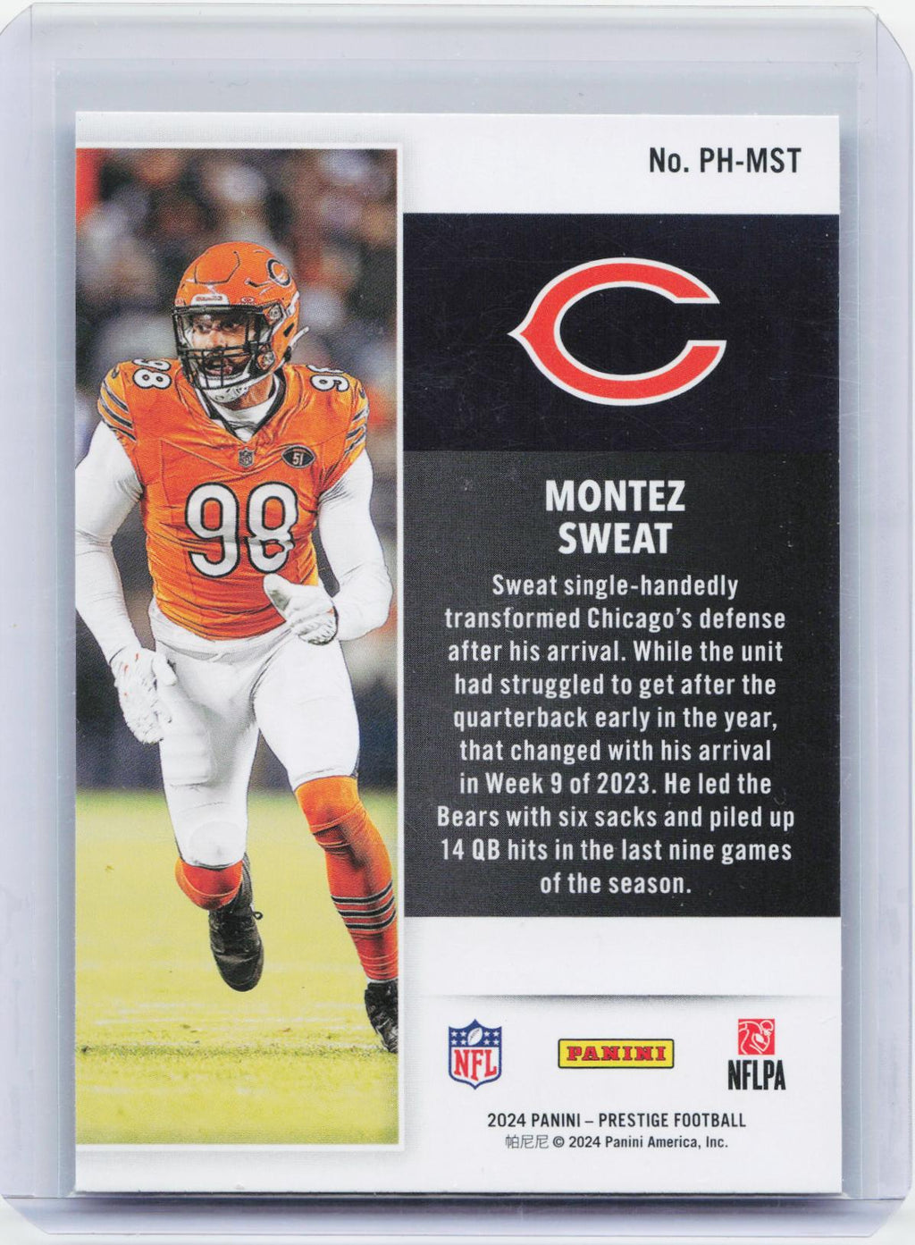 2024 Panini Prestige #PH-MST Montez Sweat Power House