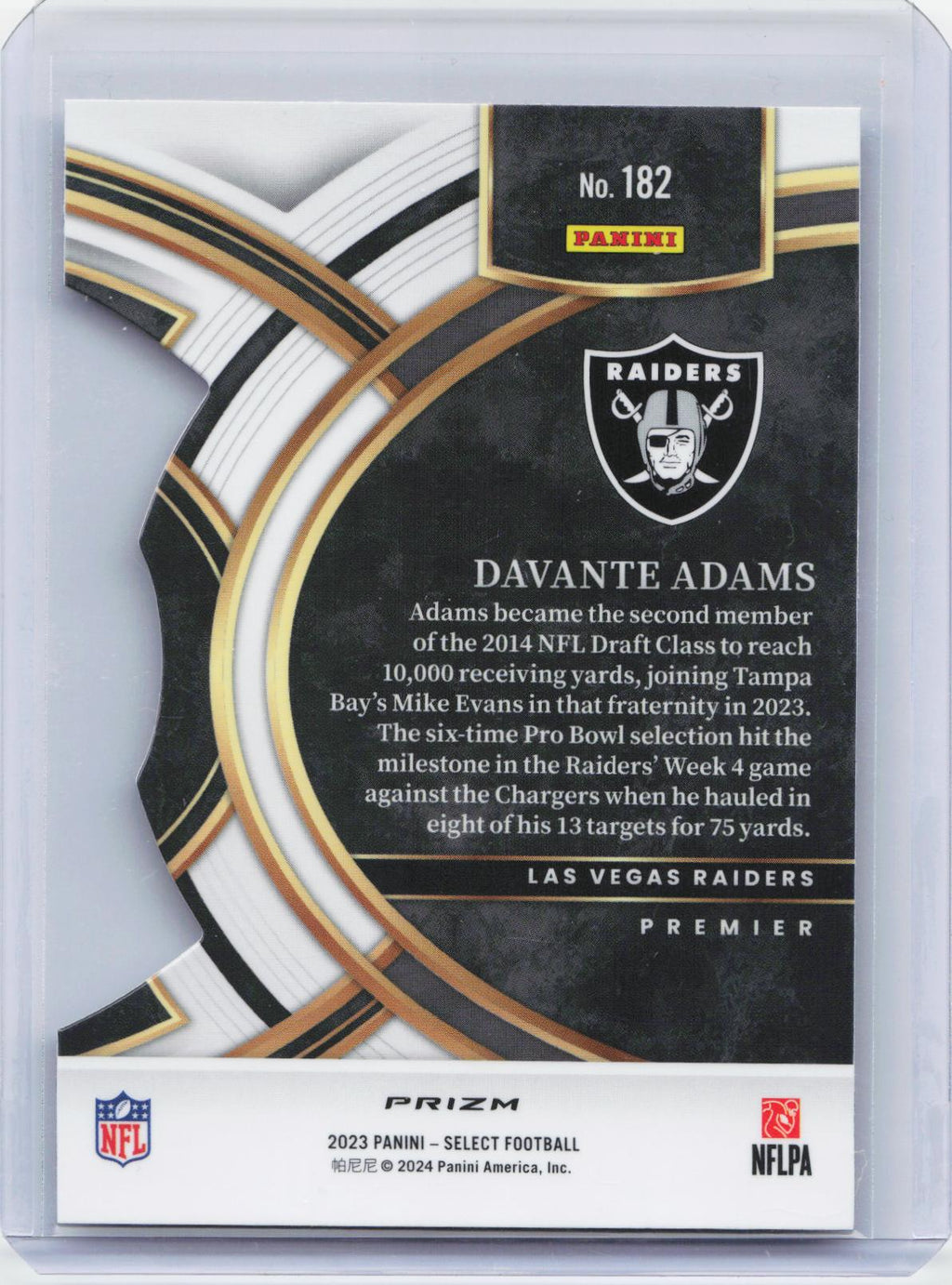 2023 Panini Select #163 Aidan O'Connell Silver Prizms Die Cuts