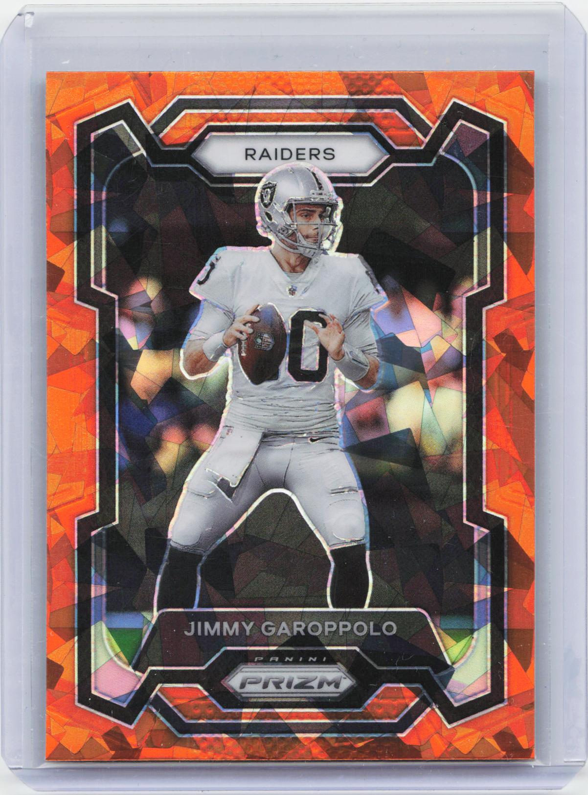 2023 Panini Prizm #176 Jimmy Garoppolo Orange Ice