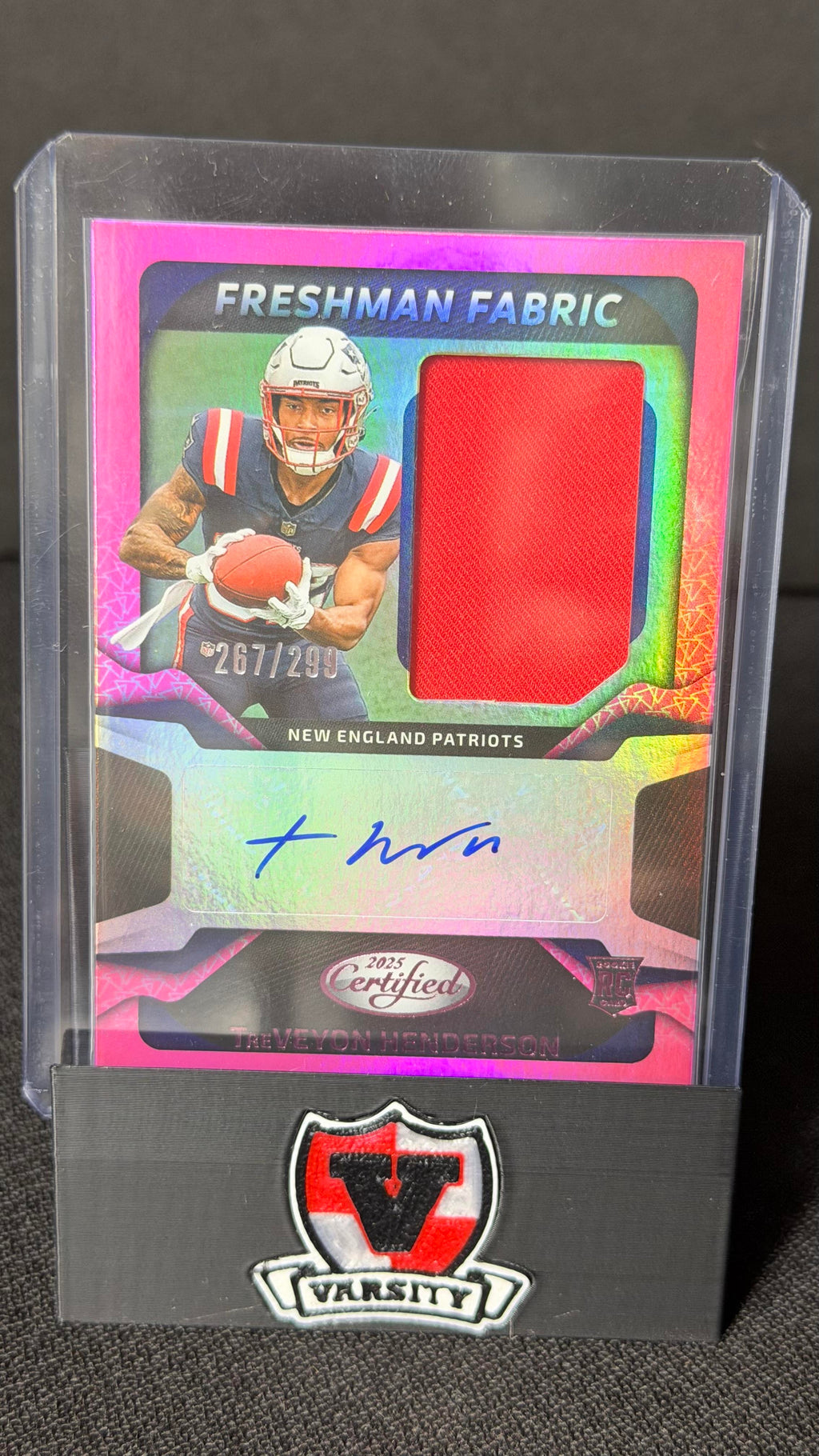 2025 Certified #FBC-THN TreVeyon Henderson Freshman Fabric Mirror Auto Pink /299