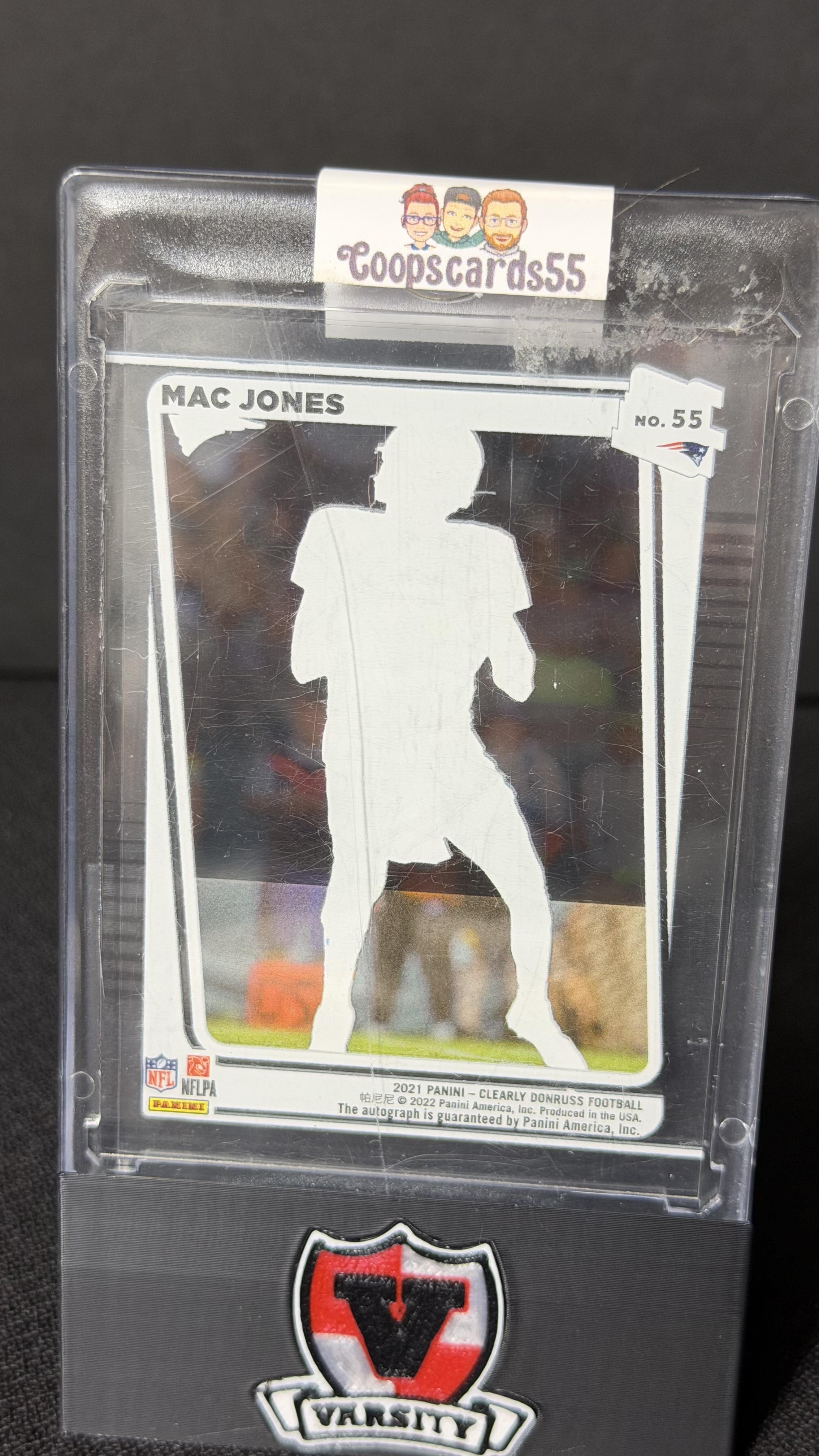 2021 Clearly Donruss #55 Mac Jones Clearly Rated Rookie Autographs