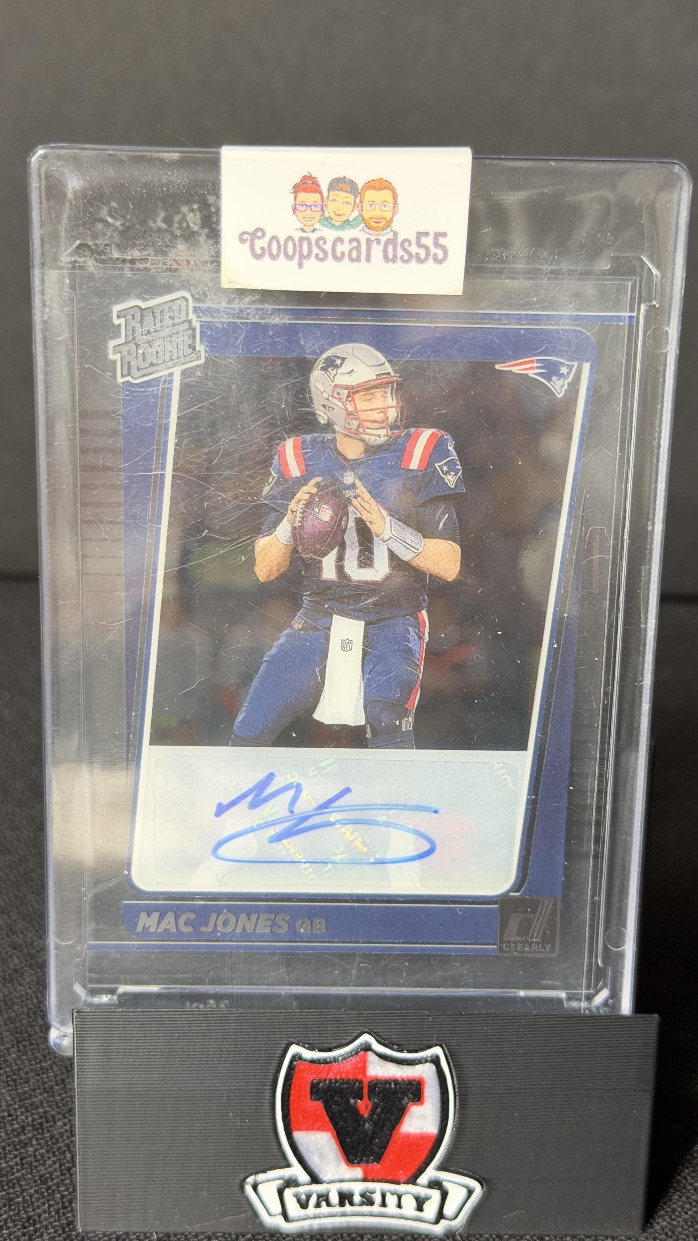 2021 Clearly Donruss #55 Mac Jones Clearly Rated Rookie Autographs