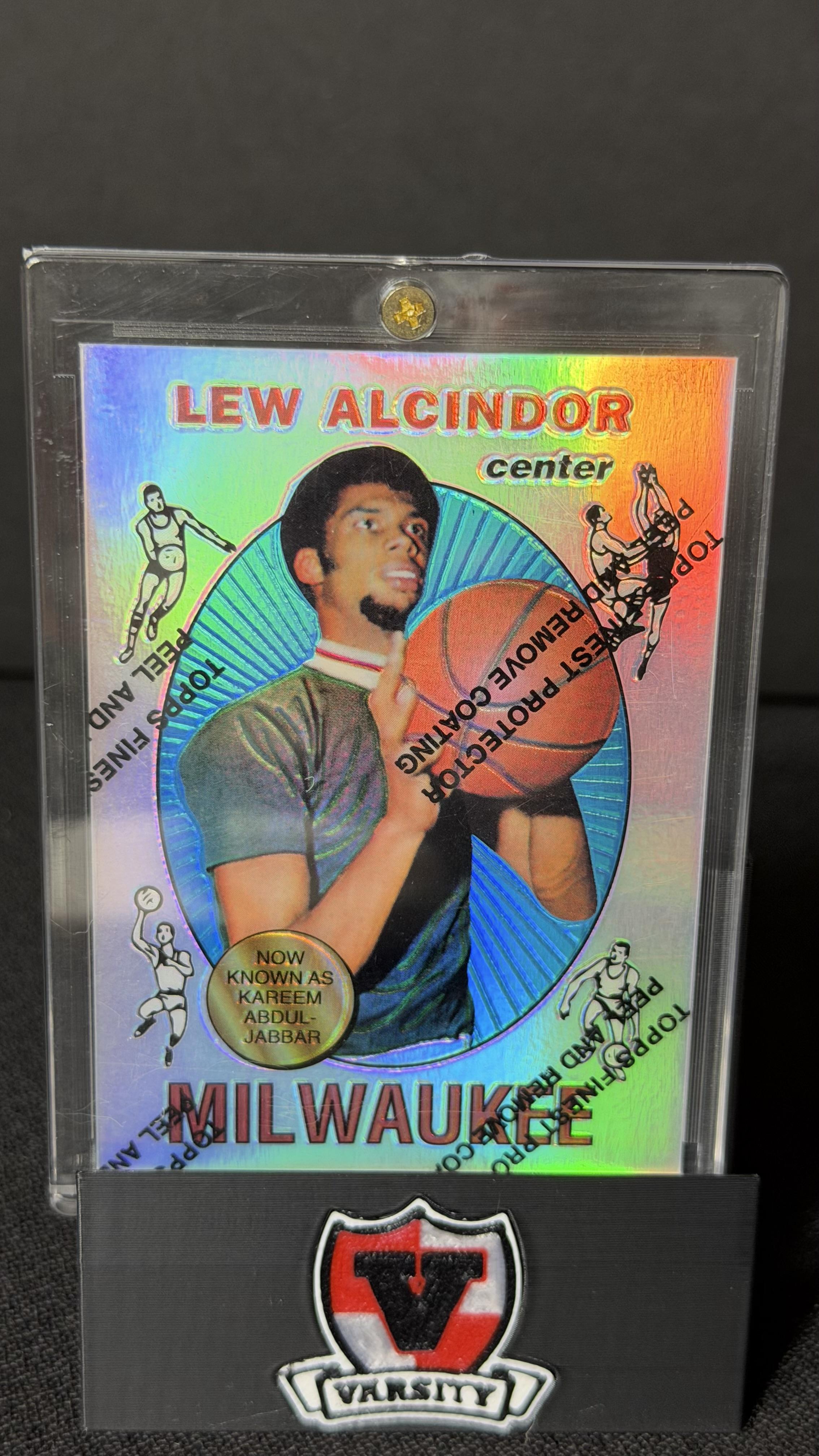 1996-97 Topps #1 Lew Alcindor Finest Reprints Refractor