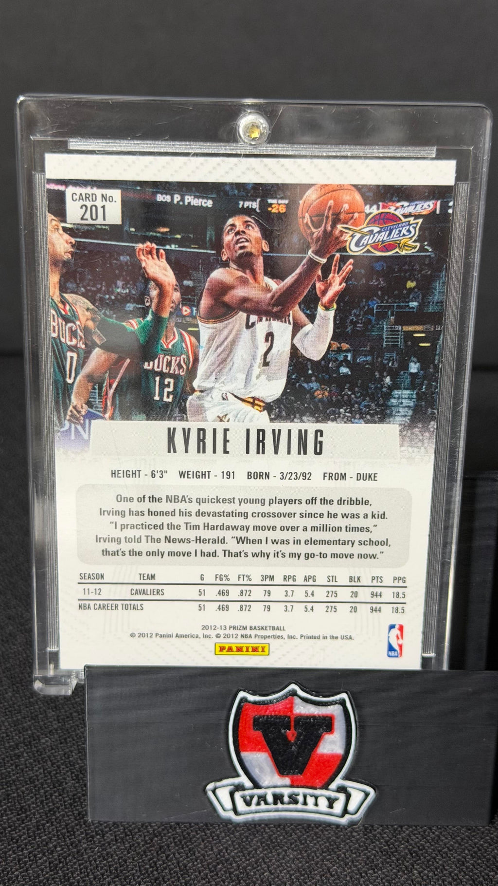 2012-13 Panini Prizm #201 Kyrie Irving