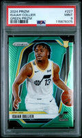 2024-25 Panini Prizm #227 Isaiah Collier Prizms Green PSA 9