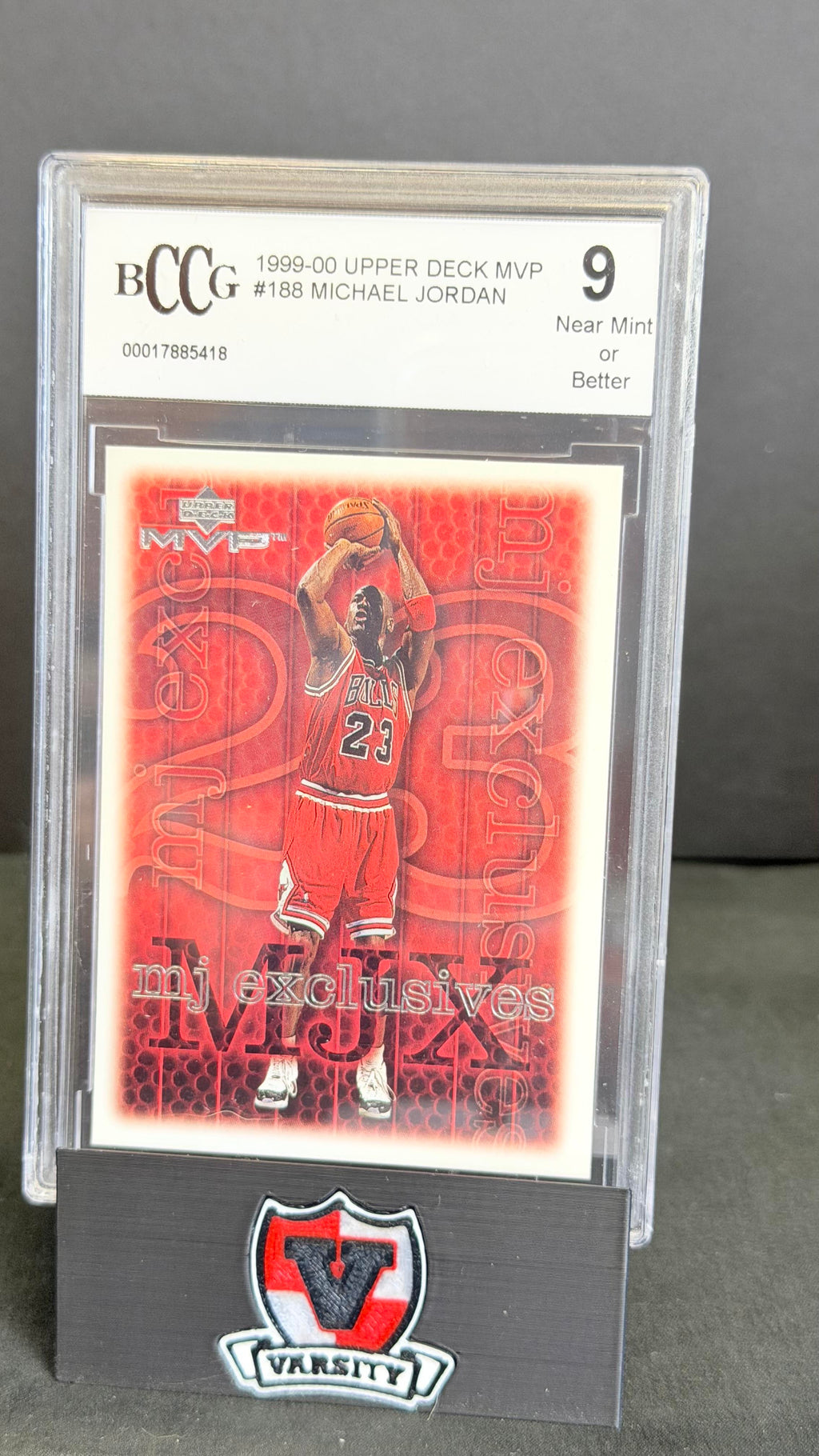 1999-00 Upper Deck MVP #188 Michael Jordan BCCG 9