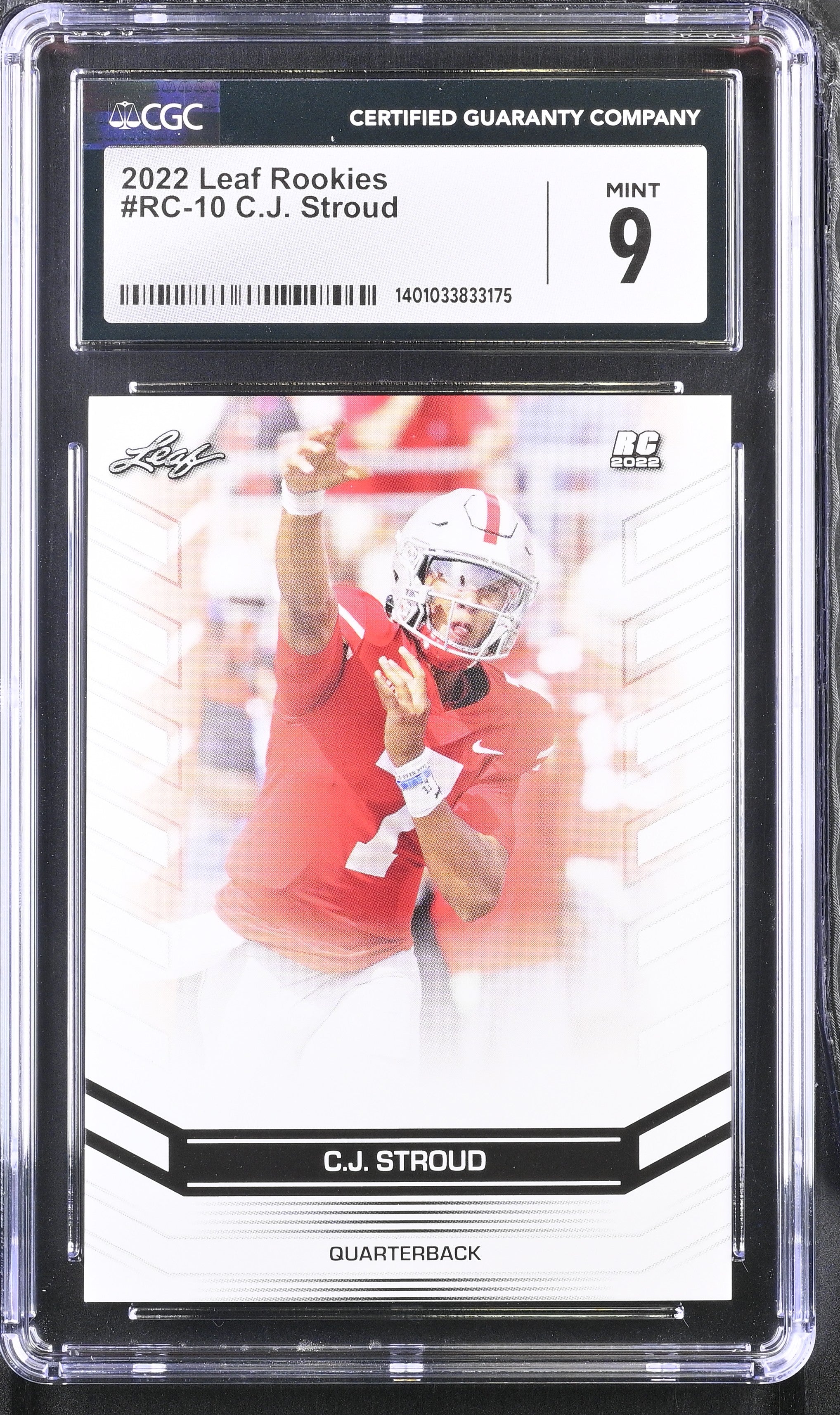 2022 Special Release #RC-10 C.J. Stroud RC2022 CGC 9