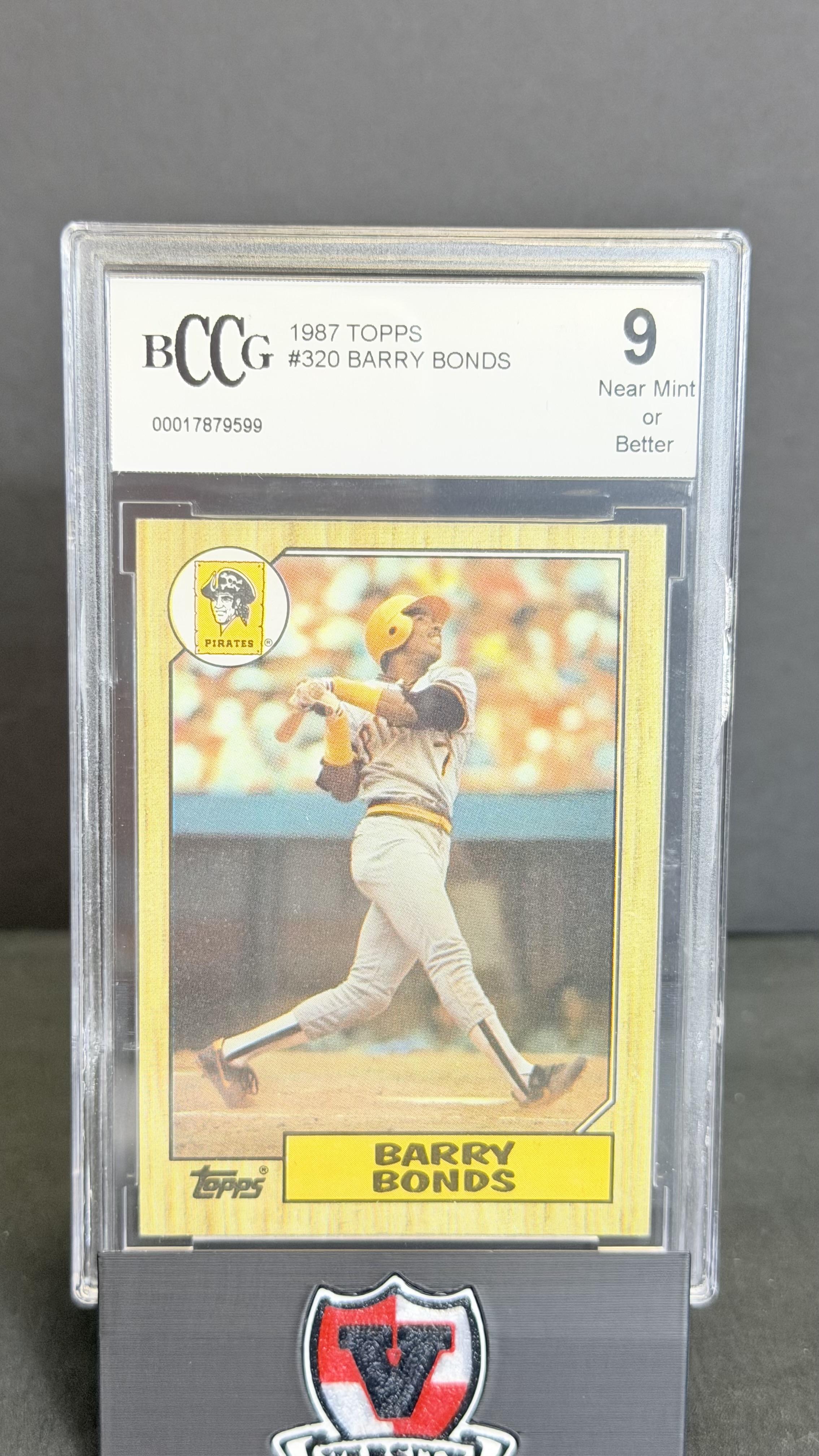 1987 Topps #320 Barry Bonds BCCG 9